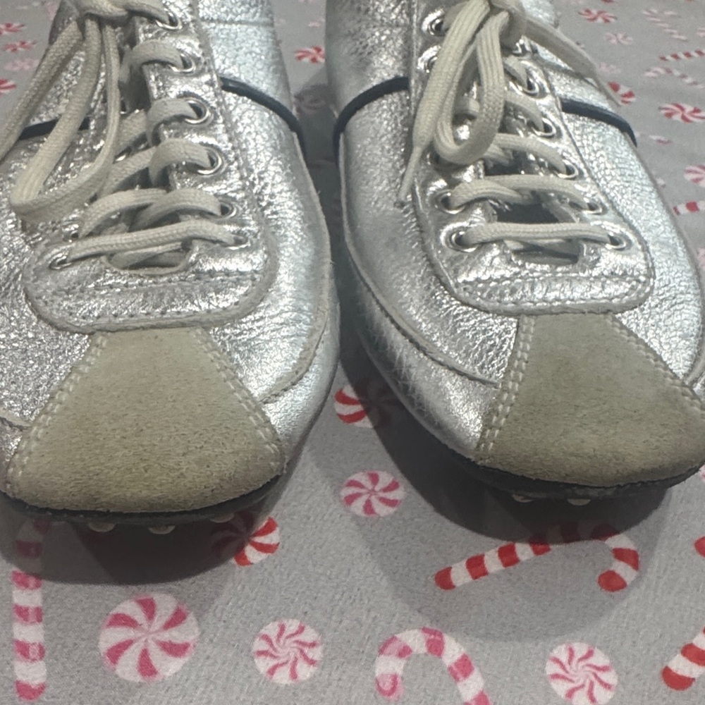 Prada Silver and Gray Women's Shoes - Picture 11 of 13